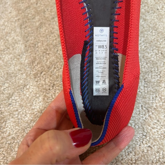 Rothy’s The Point Flame Red 8.5 - Picture 12 of 13